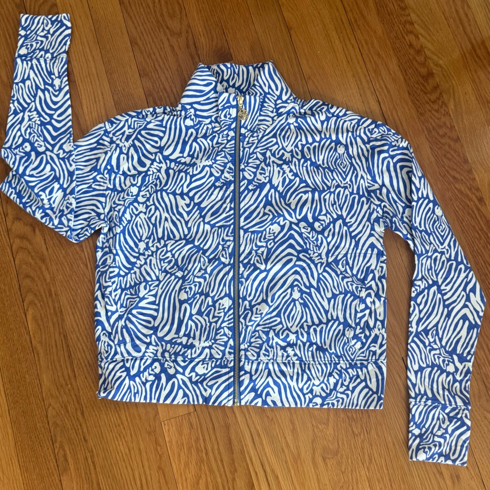 Lilly Pulitzer Wrenley Zip Up UPF 50 size xs. NWT!